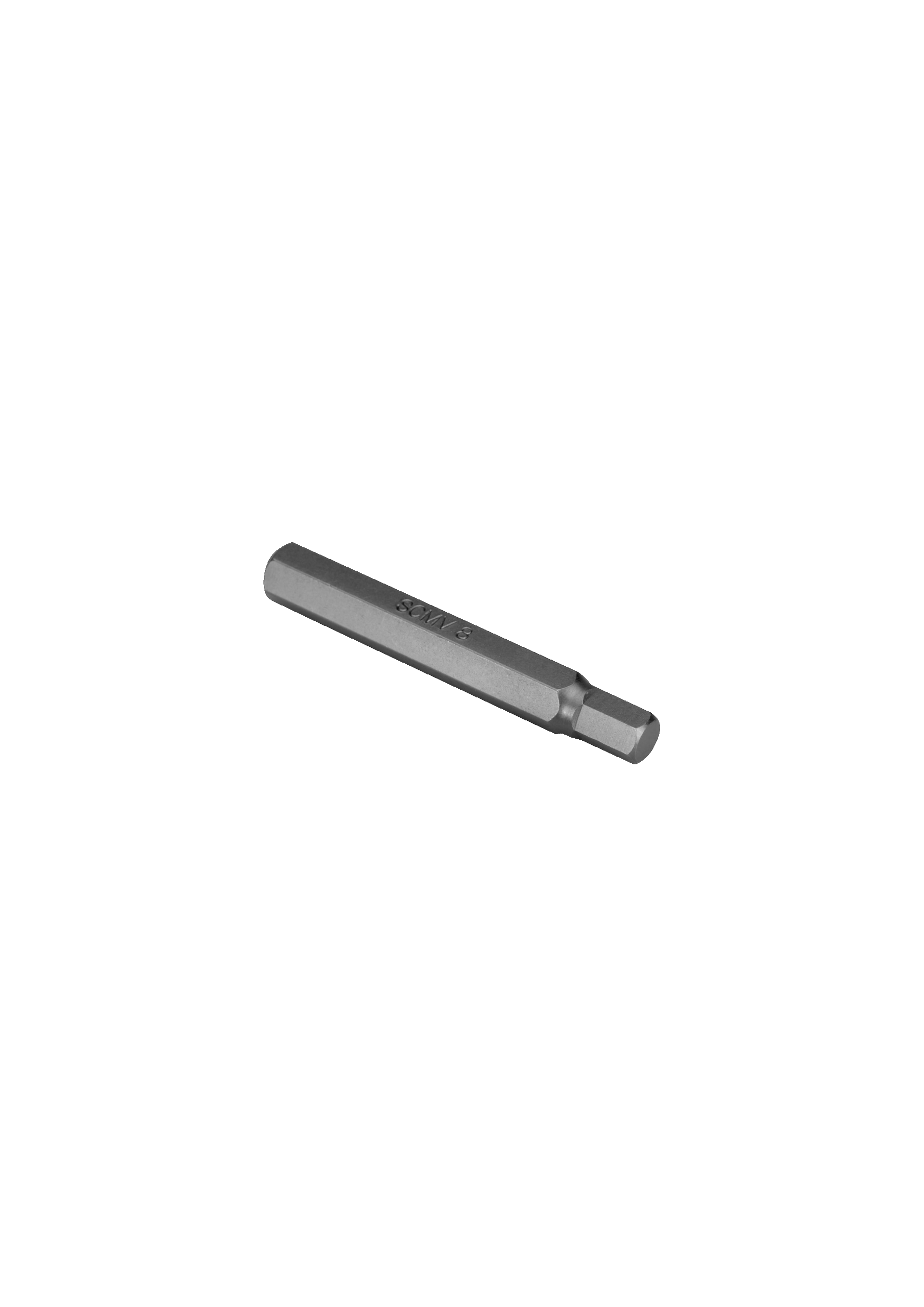 Punta 3/8" Hexagonal. Larga (75mm)