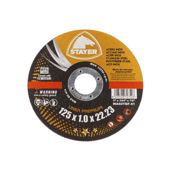 Disco de Corte INOX. 125x1,0x22,2